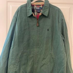Men’s green polo jacket